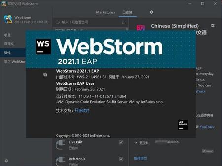 WebStorm 2021注册机