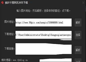 枫叶千图网无水印下载工具