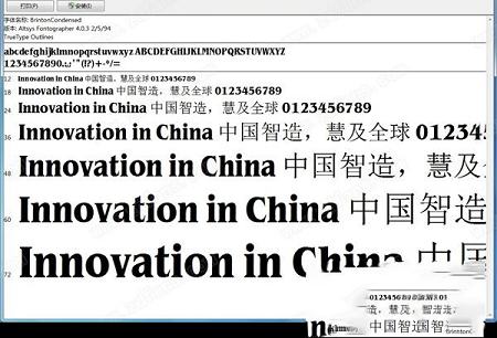 BrintonCondensed字体