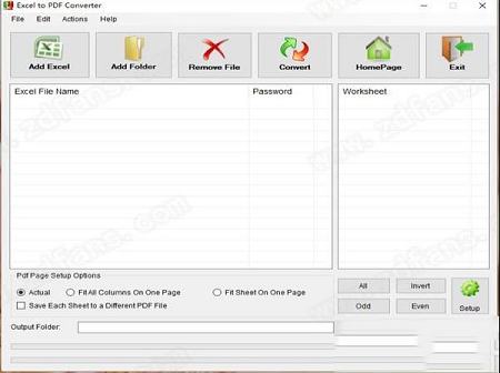 Free Excel to PDF Converter(Excel to PDF转换工具)