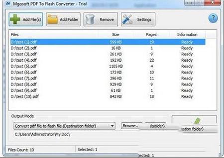 Mgosoft PDF To Flash Converter官方版
