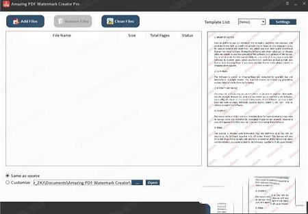 Free PDF Watermark Creator破解版