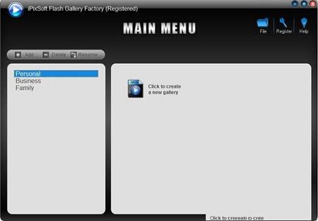 iPixSoft Flash Gallery Factory
