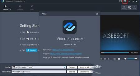 Aiseesoft Video Enhancer(视频画质增强工具)破解版