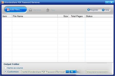 Wondershare PDF Password Remover破解版