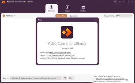 Apeaksoft Video Converter破解版下载 v2.0.12