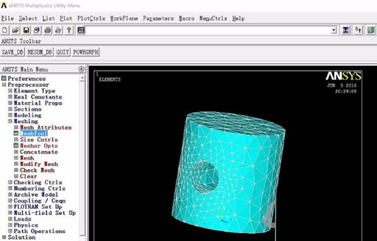 Ansys划分模型网格
