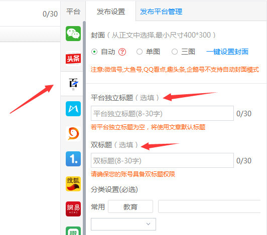 能不能设置独立标题