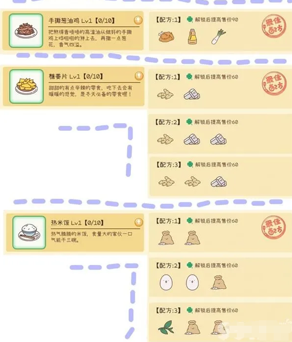 元气动森蔬菜园2级菜谱是什么