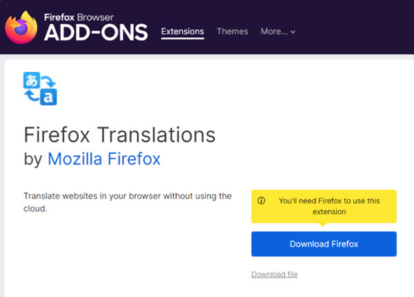 Firefox Translations