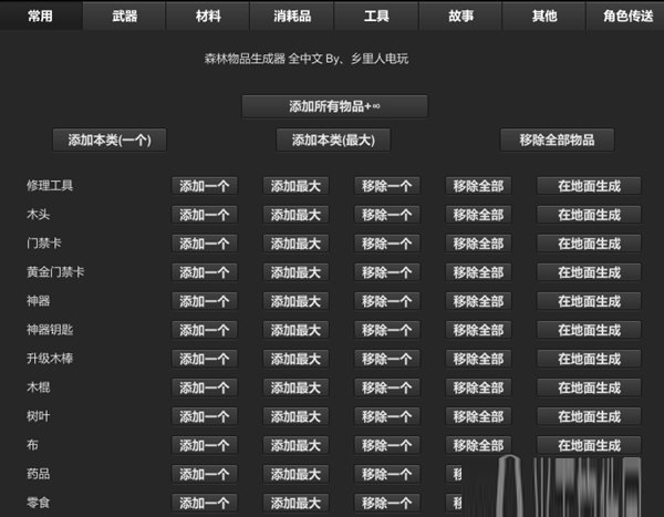 迷失森林全版本通用修改器