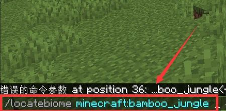 我的世界怎么定位竹林指令