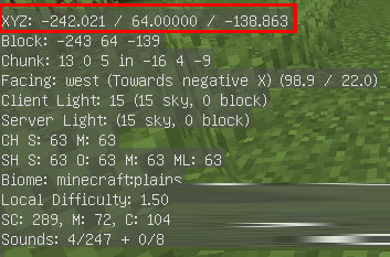 我的世界1.16.5看坐标