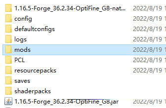 我的世界1.16.5mods文件夹