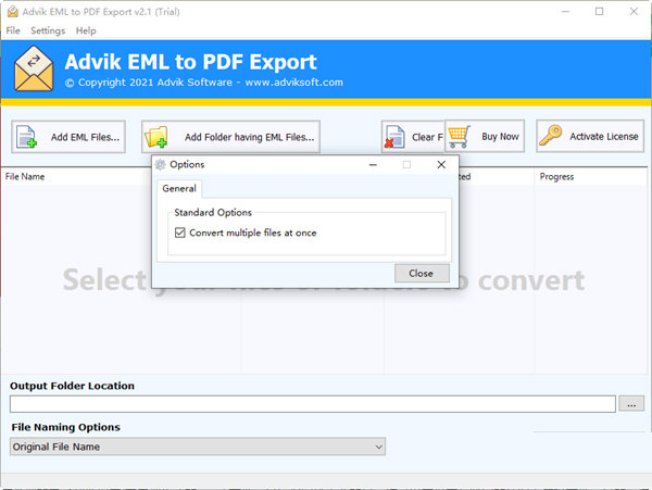 Advik EML to PDF Export