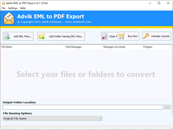 Advik EML to PDF Export