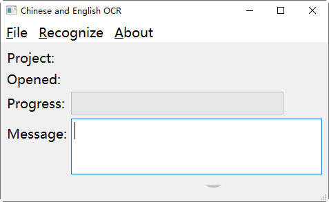 Chinese and English OCR