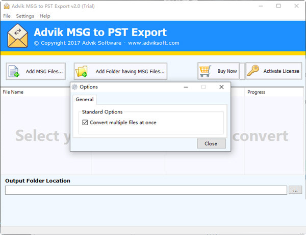 Advik MSG to PST Export