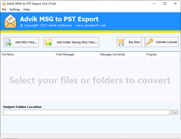 Advik MSG to PST Export