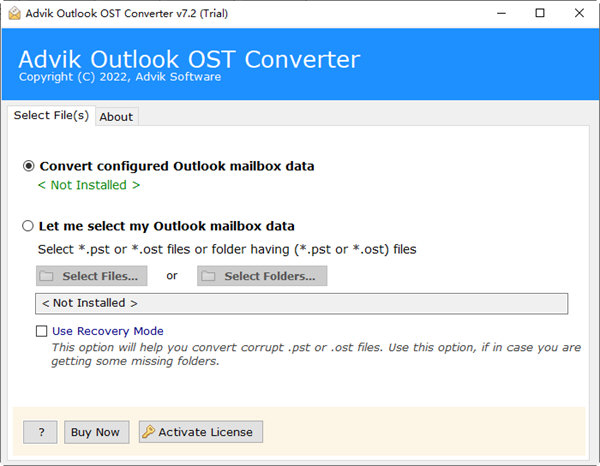Advik Outlook OST Converter