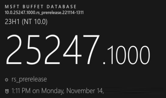 Win11 25247.1000离线更新补丁