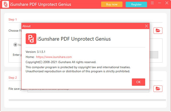 iSunshare PDF Unprotect Genius