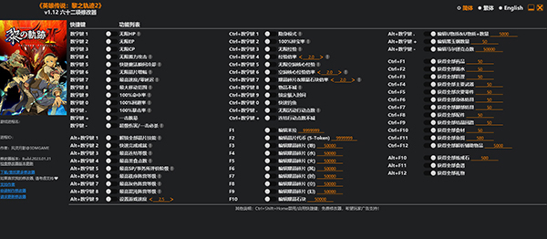 英雄传说黎之轨迹2修改器