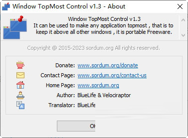 Window TopMost Control