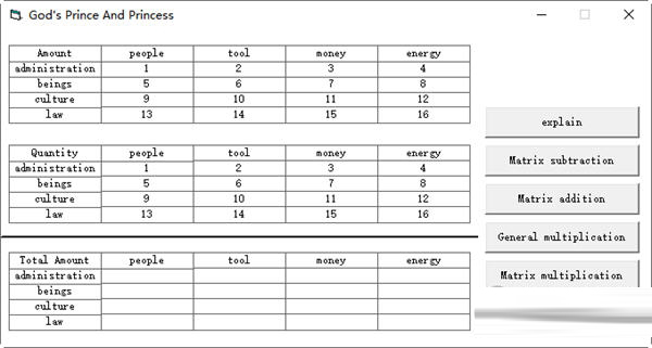 Socialist Matrix calculator