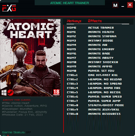 原子之心修改器