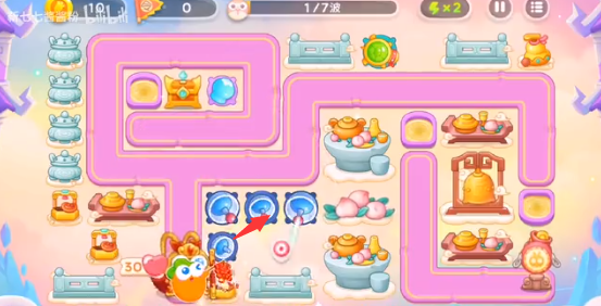 保卫萝卜4周赛5月22日攻略:5月22日周赛无伤图文通关教程图片2