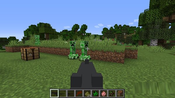 我的世界简易枪械模组