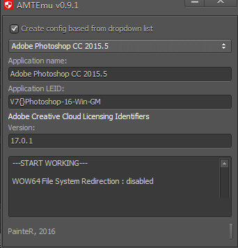 Photoshop CC 2017安装说明