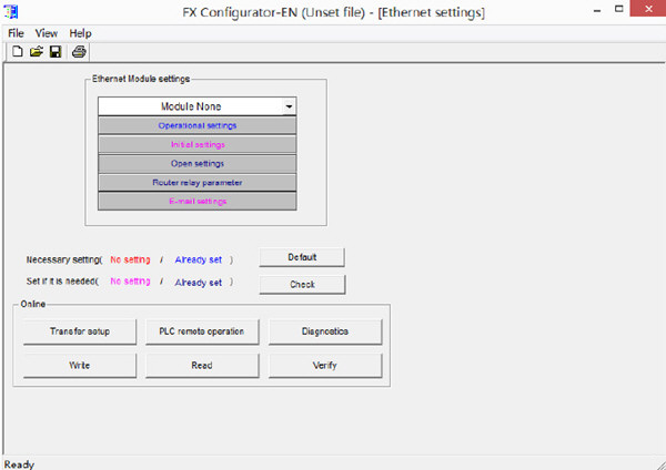 FX3U ENET L Configuration Tool