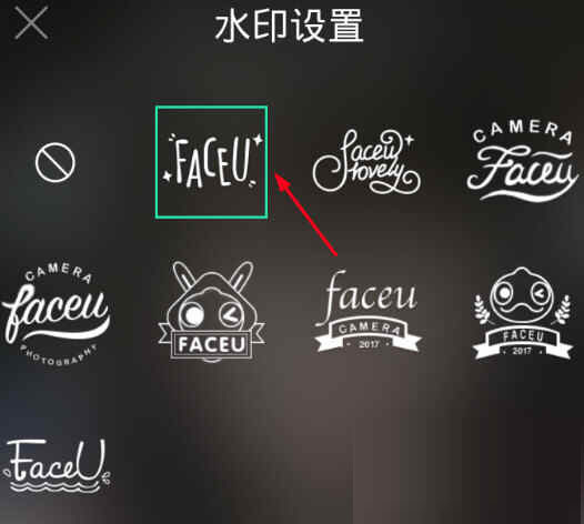 选择一款自己喜欢的水印