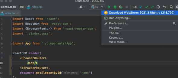 webStorm2021